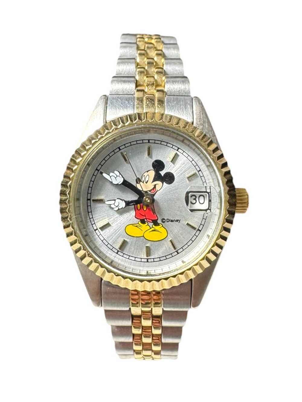 Vintage 90s Disney Seiko SII Mickey Mouse Quartz Watch